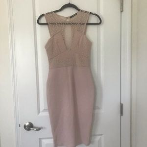 Blush bodycon cocktail dress size small